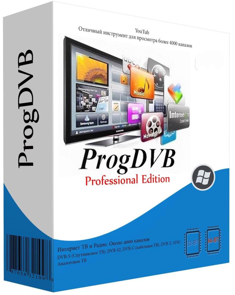 a box with a picture of a television ProgDVB/ProgTV